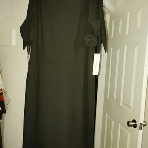 Calvin Klein Sophisticated Black Short Sleeve Dress 18W Plus Size